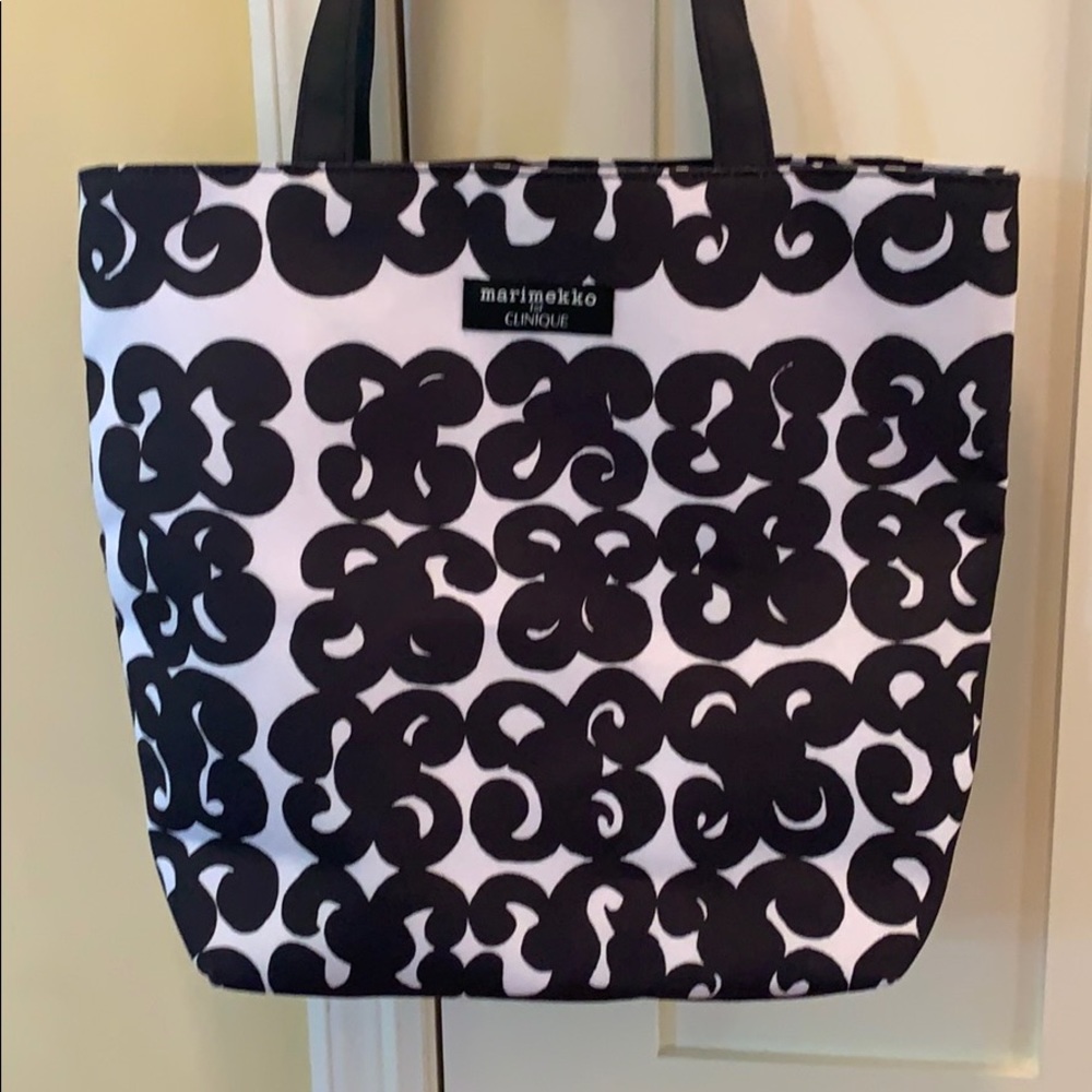 Black and white Marimekko tote